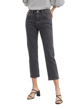 Levi’s 501® Original Stretch Cropped Jeans Size 26 Cabo Fade Black Colour
